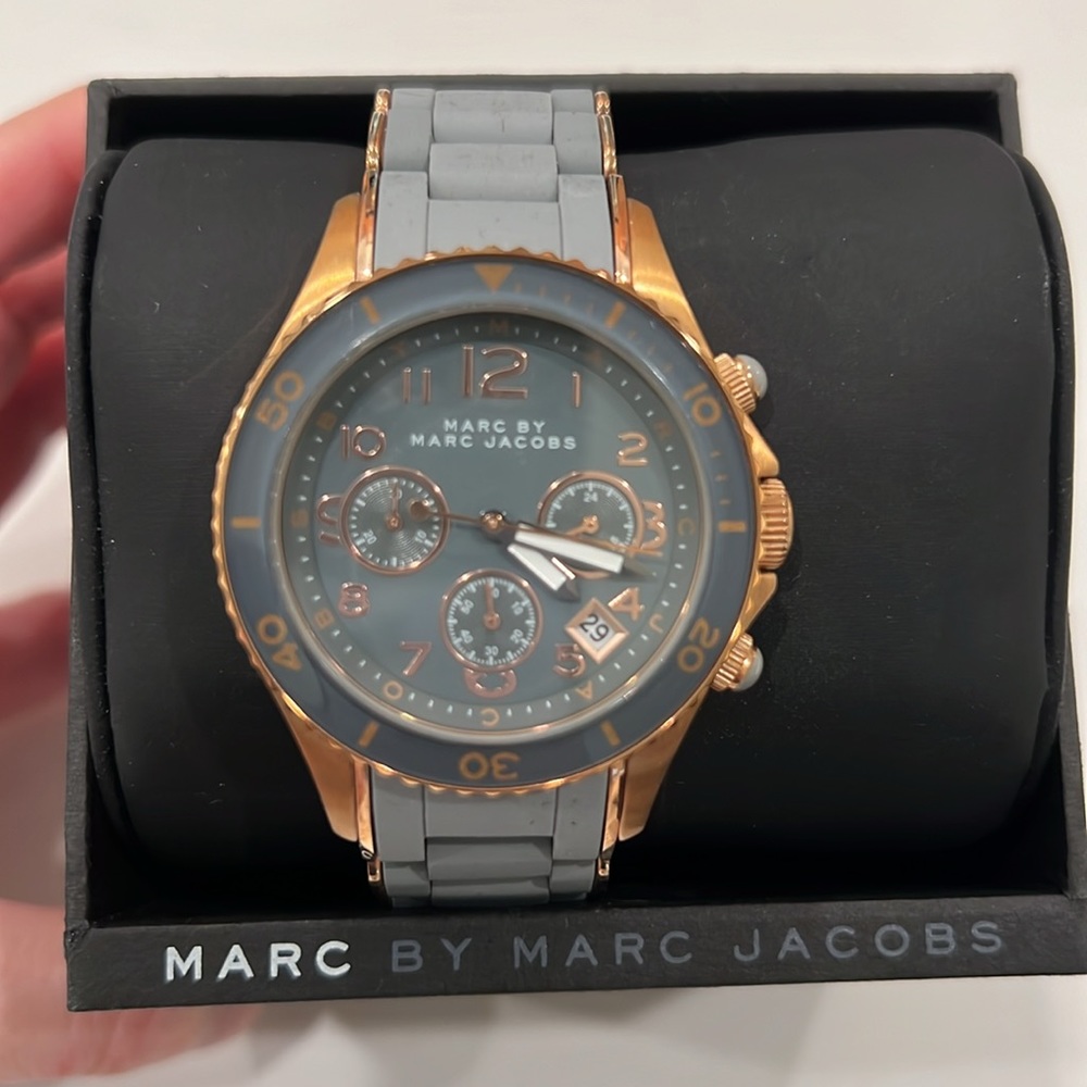 Marc by Marc Jacob’s Soft stainless steel wrist watch.